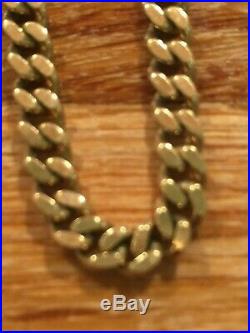 9 ct. Gold 375 Yellow Curb Chain, 24 inch long. Weight 27 grams