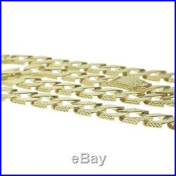 9 ct Gold Square Curb Chain 18 -15mm -87G- Hallmarked B11 FINANCE AVAILABLE