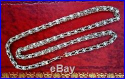95gr, GOLD RARE CHAIN WITH STONES 9ct (375) LENGTH 31.5 (80cm) WIDTH 7mm
