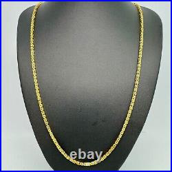 9CT Chain Necklace 28 Byzantine 27.9g