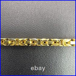 9CT Chain Necklace 28 Byzantine 27.9g