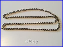 9CT GOLD 24 BELCHER CHAIN. Heavy 25.1 grams. Used