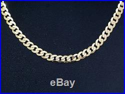 9ct Gold Chain, Hallmarked Heavy Curb Chain, Weight 32.1 Grams, Length 20 Inches