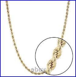 9CT GOLD & SILVER 4mm SOLID ROPE CHAIN 30 inch Men's or Ladies 23.5 grams