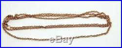 9CT ROSE GOLD BELCHER CHAIN NECKLACE 70cm 3.94grams Free express post in oz
