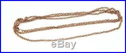 9CT ROSE GOLD BELCHER CHAIN NECKLACE 70cm 3.94grams Free express post in oz