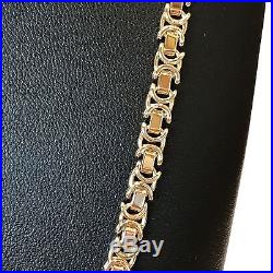 9Carat (9ct) Gold Byzantine Link Chain Solid Yellow Gold 20 Long 24.82g