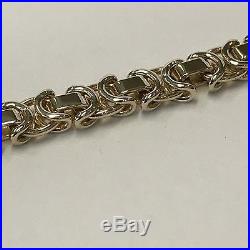 9Carat (9ct) Gold Byzantine Link Chain Solid Yellow Gold 20 Long 24.82g