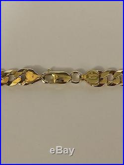 9Carat (9ct) Gold Curb Chain 20 Long Solid Links Yellow Gold 28.24g
