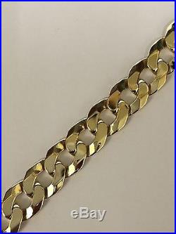 9Carat (9ct) Gold Curb Chain 20 Long Solid Links Yellow Gold 28.24g