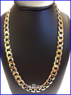 9Carat (9ct) Gold Curb Chain 22 Long Solid Links Yellow Gold 44.92g