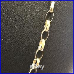 9Carat (9ct) Gold Diamond Cut Belcher Chain Yellow Gold 20 Long 5.51g
