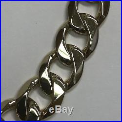 9Carat (9ct) Gold Heavy Curb Chain Solid Yellow Gold 20 Long 80.18g