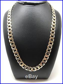 9Carat (9ct) Gold Heavy Curb Link Chain Yellow Gold Solid -20 Long 50.95g