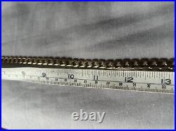 9ct 22inch Squared Curb Chain 7mm Wide