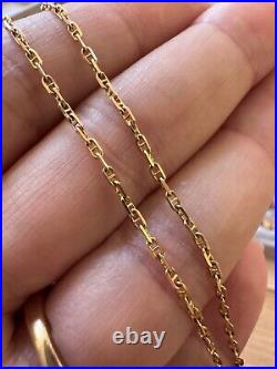 9ct 375 18 Yellow Gold Marine Anchor Chain 2.73g