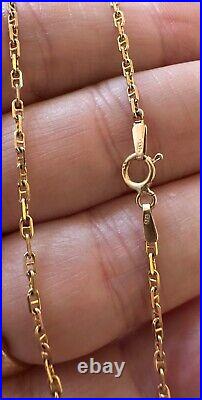 9ct 375 18 Yellow Gold Marine Anchor Chain 2.73g