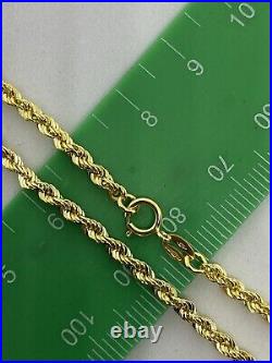 9ct 375 Hallmarked Solid Yellow Gold 4mm Rope Chain Necklace Brand New ALL SIZE