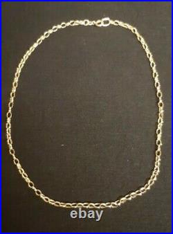 9ct 375 Solid Gold 15 Inch Belcher Chain 5.40 Grams