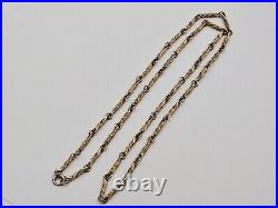 9ct/ 375 Yellow Gold Fancy Link Chain/ Necklace c. 1997/ L 63.8 cm/ 17.2 g