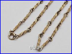 9ct/ 375 Yellow Gold Fancy Link Chain/ Necklace c. 1997/ L 63.8 cm/ 17.2 g
