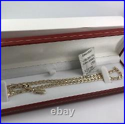 9ct / 9k / 375 Solid Yellow Gold Curb Link Chain Necklace