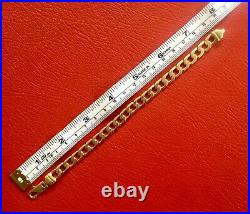 9ct 9k 375 Solid Yellow Gold and Rose Gold Two Tone Bracelet, 19.7cm, 19.46grams