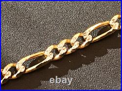 9ct 9kt / 8g / Gold Curb Chain Braclet & Necklace Set