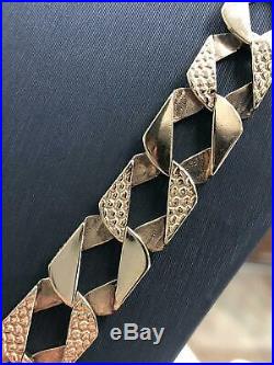 9ct Diamond Cut BOMBE Chain 375 GENUINE GOLD HEAVY Necklace 22 13mm NEW