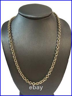 9ct GOLD BELCHER LINK SOLID CHAIN 19.3 Grams 20 INCH FULLY HALLMARKED