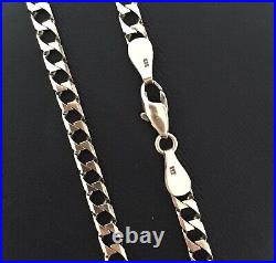 9ct GOLD CURB CHAIN 375 GENTS LADIES SOLID LINK NECKLACE 20.5 EXCELLENT