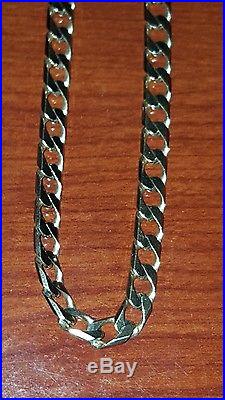 9ct GOLD CURB CHAIN Fully Hallmarked 375 43g 24Inches. RARE THIS SIZE. Superb