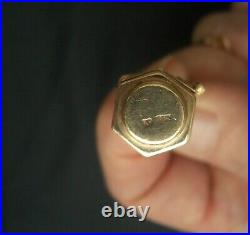 9ct GOLD LANTERN PENDANT on Unusual 30 inch 9ct Gold Chain 17.48 grams