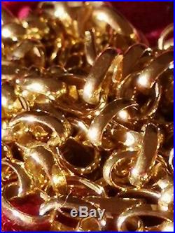 9ct GOLD NECKLACE CHAIN 20 INCH ANTIQUE BELCHER 10.1 g NOT SCRAP