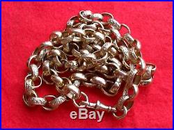9ct GOLD SOLID BELCHER CHAIN 53.5 grams TODAY'S PRICE