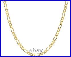 9ct Gold 16 inch Figaro Chain / Necklace 5mm Width UK Hallmarked