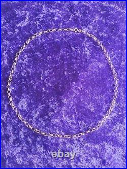 9ct Gold, 18 Inch, 45 cm, 4mm, 7 Grams, Vintage, Round Belcher Chain