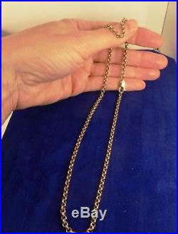 9ct Gold 19 BELCHER Chain Necklace 7gr Italy Hm cx708 Close links RRP £350