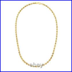9ct Gold 20 inch Rope Chain Necklace UK Hallmarked