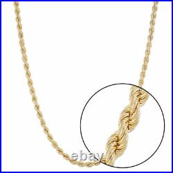 9ct Gold 22 inch Rope Chain Necklace 4mm Width