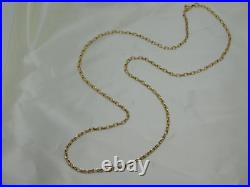 9ct Gold 28 Oval Faceted Link Chain