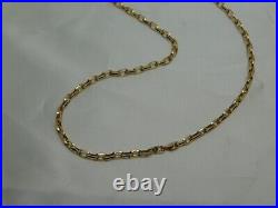 9ct Gold 28 Oval Faceted Link Chain