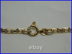 9ct Gold 28 Oval Faceted Link Chain