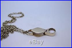 9ct Gold 30 Belcher Chain and 9ct Solid Gold Loupe Magnifying Glass 49.92 grams