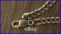 9ct Gold 375 Heavy Long Curb Chain 27.5 47g, 6mm