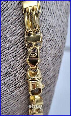 9ct Gold 9mm Cage Link Chain/Necklace