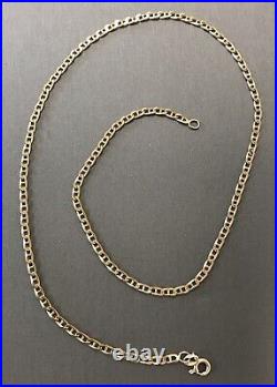 9ct Gold Anchor Link Chain 18 inch Long 6.9 Grams