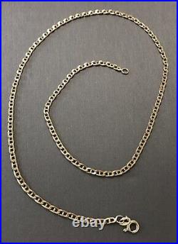 9ct Gold Anchor Link Chain 18 inch Long 6.9 Grams