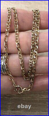 9ct Gold Anchor Link Chain 18 inch Long 6.9 Grams