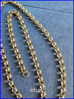 9ct Gold Belcher Chain 20.7g not scrap 22